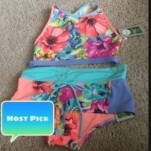 Eidon high neck top with full coverage bottoms NWT